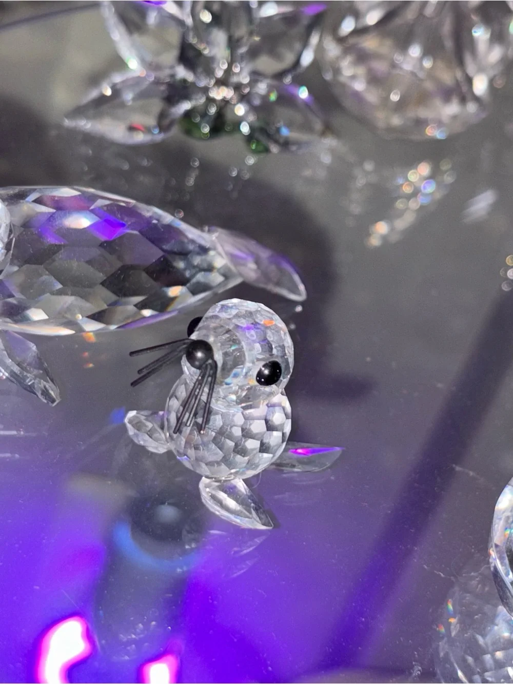 Swarovski Retired Mom and Baby Seals, Mint, Have to Check if Boxes